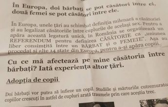 Propagandă pentru Referendumul din 6-7 octombrie și la Colegiul Unirea din Brașov