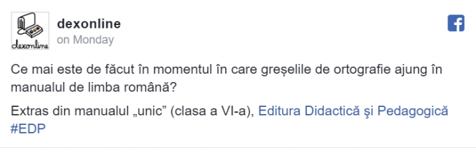 manualul română greșeală