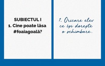 Manifestul elevilor: ”De ce dăm #foaiagoală?”