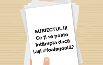 Protestul #foaiagoală continuă și la simularea de bacalaureat