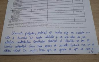 Ce a scris pe foaia de examen o elevă care a participat la protestul #foaiagoală