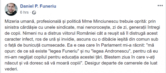 Funeriu atac Andronescu