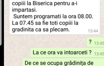 Cu clasa la Împărtășanie. Fără acordul scris al părinților, această practică este ilegală