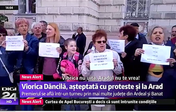 Digi 24: ISJ Arad cere explicații despre participarea elevilor la protestele împotriva premierului Dăncilă