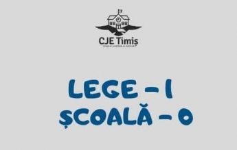 Lege-1 Școală-0. CJE Timiș a depistat mai multe prevederi ilegale în regulamentele școlilor din județ