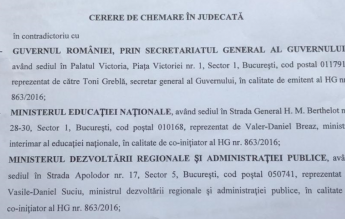 Guvernul, dat în judecată de elevi