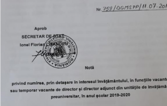 A început Marea Epurare a directorilor de școli. Ordinul, dat de Ionel Lixandru, candidat la funcția de ministru