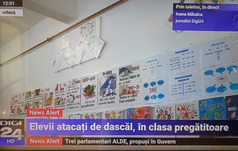 Digi 24: O profesoară și-a atacat elevii de la clasa pregătitoare cu spray lacrimogen