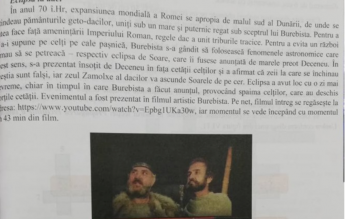 Cum i-a ”speriat” Burebista pe celți cu eclipsa. Pseudoștiință în manualul de fizică