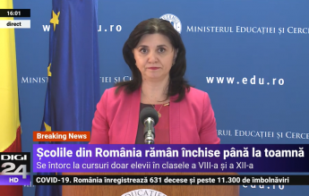 Monica Anisie: Evaluarea Națională va începe pe 15 iunie. Bacalaureatul va începe pe 22 iunie