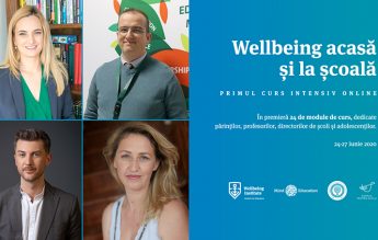 Wellbeing acasă și la școală”: primul curs intensiv online 