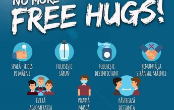 Campanie pentru păstrarea distanțării sociale în Vama Veche și 2 Mai: NO MORE FREE HUGS!