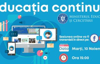 Primul webinar din seria #EducațiaContinuă, organizat de MEC în sprijinul profesorilor, va avea loc marți