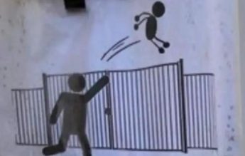 Afiș pentru părinți la intrarea într-o școală: Nu mai aruncați copiii peste poartă!