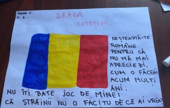 Ce ne-ar spune România? Răspunsurile unor elevi: ”Nu vă bateți joc de mine!” ”Măștile trebuie să stea pe față, nu pe jos!”