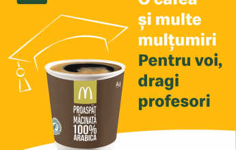 McDonald’s oferă câte o cafea, mâine, tuturor profesorilor: ”Dorim să vă mulțumim”