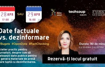 Funky Citizens anunță ateliere online pentru jurnaliști: Date factuale vs. dezinformare