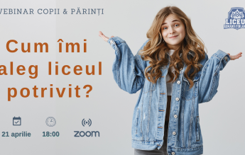 ”Cum îmi aleg LICEUL potrivit?”-webinar organizat de Liceul Româno-Finlandez