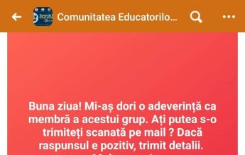 Culmea conțopismului: Unii profesori cer adeverință că sunt membri ai unui grup de pe Facebook