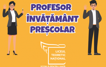 Căutăm un profesor și un asistent de învățământ preșcolar