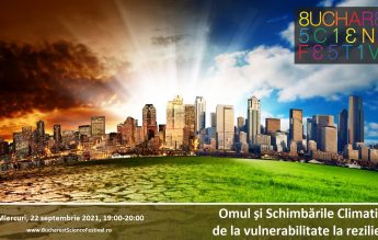Bucharest Science Festival. ”Omul și schimbările climatice: de la vulnerabilitate la reziliență”, eveniment organizat online