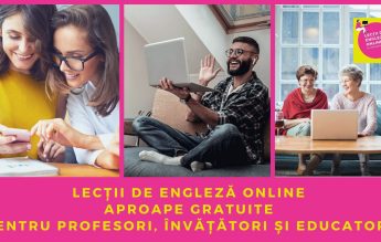 Eveniment online: Lecțiile de engleză online aproape gratuite pentru profesori, învățători și educatori