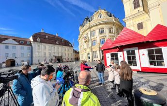 Intrare cu certificat verde la Târgul de Crăciun din Sibiu. Căsuța lui Moș Crăciun devine centru de vaccinare