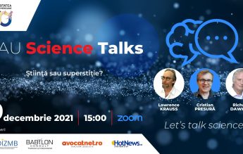 RAU Science Talks: Biologul Richard Dawkins și fizicianul Lawrence Krauss, în dialog cu omul de știință Cristian Presură