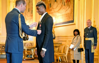 Fotbalistul Marcus Rashford, decorat pentru campania în favoarea meselor gratuite în școli