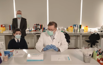 Alexandru Rafila și Sorin Cîmpeanu, în ghidul video pentru utilizarea testelor salivare