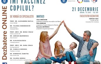 ”ÎMI VACCINEZ COPILUL?”- Dezbatere organizată LIVE pe Facebook de Guvern și CNCAV