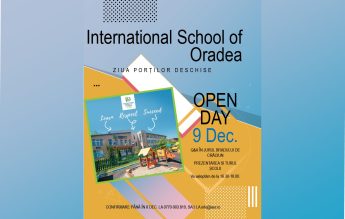9 decembrie, Ziua Porților Deschise la International School of Oradea. Linia de studii gimnaziale, deschisă din toamna lui 2022