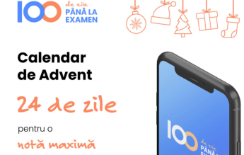 Calendar de Advent cu probleme de matematică pentru Evaluarea Națională, realizat de platforma ”100 de zile până la Examen”