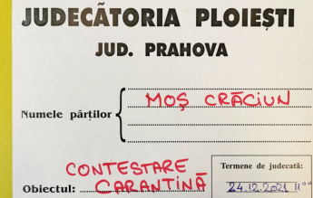 Judecătoria Ploiești, glumă pe Facebook: Moș Crăciun contestă decizia de carantinare!