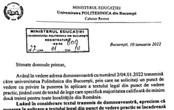 Primăria Mogoșoaia a întrebat Universitatea Politehnica daca 2/3 din 15 înseamnă 9.99