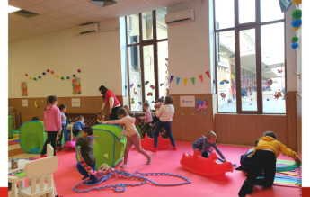 Spațiu prietenos pentru copiii care se refugiază din Ucraina, deschis la Gara de Nord