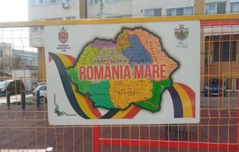 Iaşi: O hartă a României Mari, montată la un loc de joacă. Primarul Chirica, acuzat de revizionism