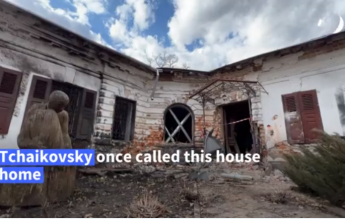 Casa din Ucraina a lui Piotr Ilici Ceaikovski, distrusă în bombardamentele armatei ruse