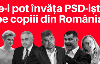 USR: Un autobuz plin cu PSD-iști face turul școlilor. Ce-i pot învăța PSD-iștii pe copiii din România?