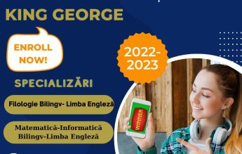 Ultimele cinci locuri – Aplică acum! Burse de performanţă la LICEUL TEORETIC INTERNAŢIONAL KING GEORGE