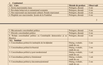 ”Neo-marxismul” și corectitudinea politică, materii de studiu la Institutul Teologic Penticostal. Reprezentant AUR, printre profesori