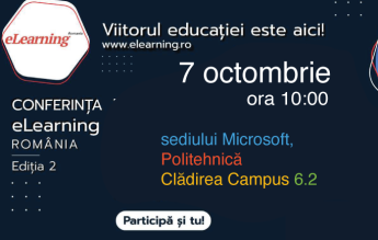 A doua ediție a Conferinței eLearning România începe pe 7 octombrie