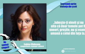 Compozitoarea Sabina Ulubeanu, mesaj către profesori: Iubește-ți elevii și nu uita că doar temele pot fi uneori greșite, nu și esența umană a celui din fața ta