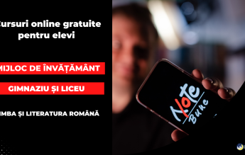 Platforma NOTE BUNE, omologată de Ministerul Educației ca mijloc de învățământ pentru disciplina Limba și literatura română