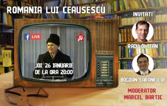 România lui Ceaușescu, Joi 26 ianuarie, de la ora 20:00, live pe facebook