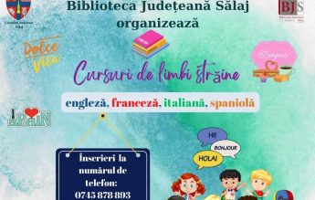 Biblioteca Județeană Sălaj anunță cursuri gratuite de limbi străine, pentru adulți și copii