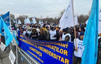 Sindicatele din educație încep protestele. Primele județe: Constanța și Ialomița