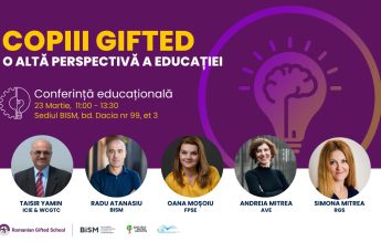 Cum aleg părinții școala potrivită pentru copiii și nevoile lor? Vino pe 23 martie la Conferința educațională organizată de Romanian Gifted School, ca să afli răspunsul!