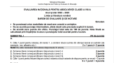 OFICIAL Subiectele și baremele la simularea probei de Limba română din Evaluarea Națională