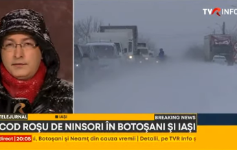Codul roșu de ninsori și viscol închide școlile în două județe
